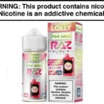 STRAWBERRY LOLLY BY POD JUICE X RAZ 100ML